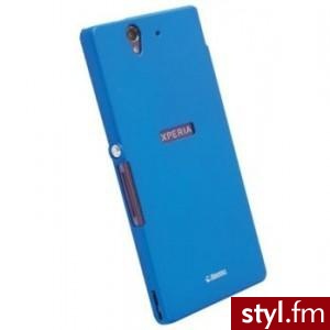 Krusell Color Cover Etui do Sony Xperia z niebieskie (89801) - Portfele i etui Dodatki Moda