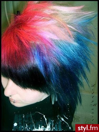 EMO Alternatywne Średnie Fryzury