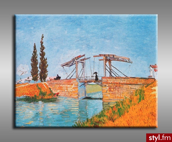 zwodzony Most Langlois Z Damą Z Parasolem VANGOGH49 - Parasole Dodatki Moda