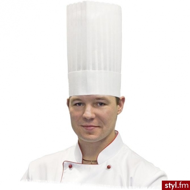 Stalgast Czapka Kucharska Le Chef H 25cm ( 507251 ) - Nakrycia głowy Dodatki Moda