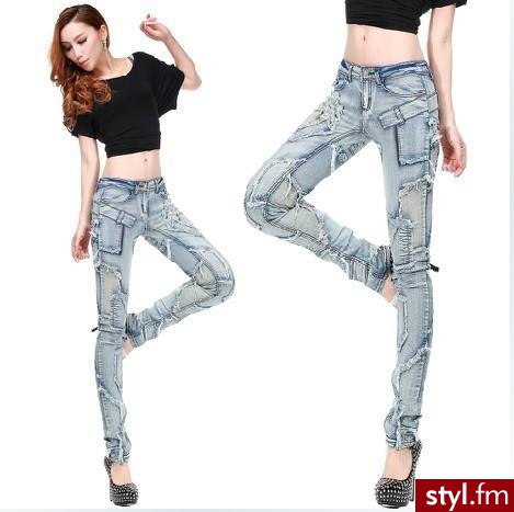 Jeansy Spodnie Moda