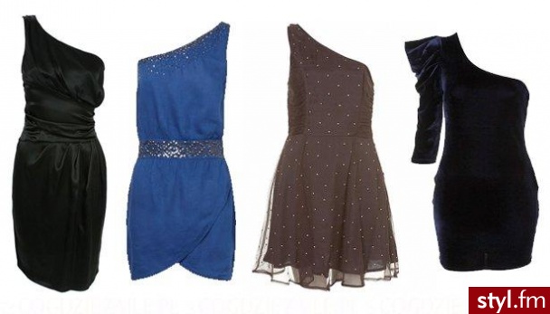 NA JEDNO RAMIĘ-studniówka 2010. sukienka Stefanel 740 zł, sukienka Stradivarius 159 zł, sukienka Topshop ok. 275 zł, sukienka Topshop ok. 200 zł - Pozostałe Ciuchy Moda