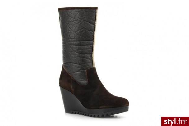 Espace PÓŁBUTY I BOTKI CAIDA BY ESPACE (Brązowy) - Botki Buty Moda