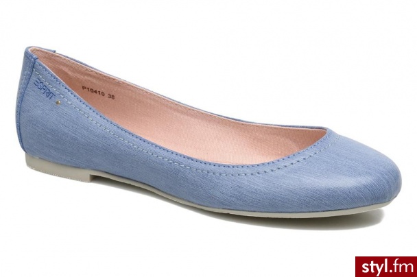 ESPRIT BALERINKI RINA BALLERINA BY (Niebieski) - Balerinki Buty Moda