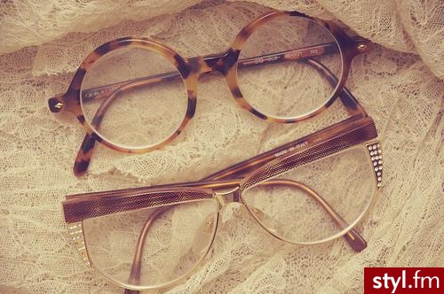 okulary - Nakrycia głowy Dodatki Moda