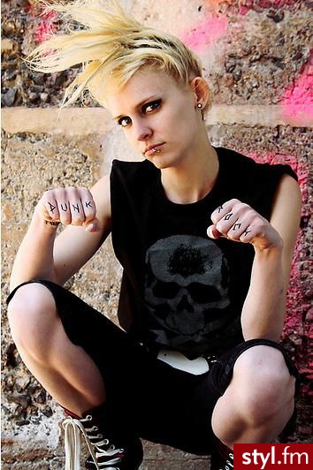 Punk Rock Alternatywne Średnie Fryzury