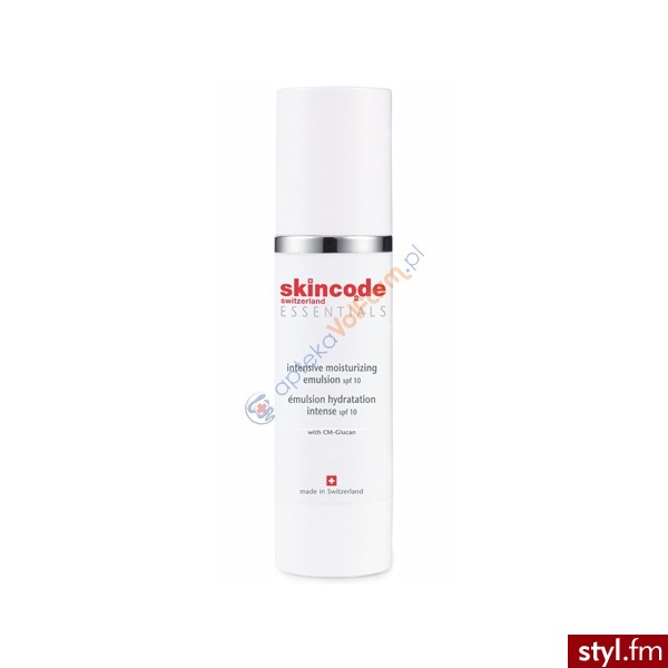 SKINCODE Intensywnie nawilżająca emulsja do twarzy SPF 10 75ml - Emu Buty Moda