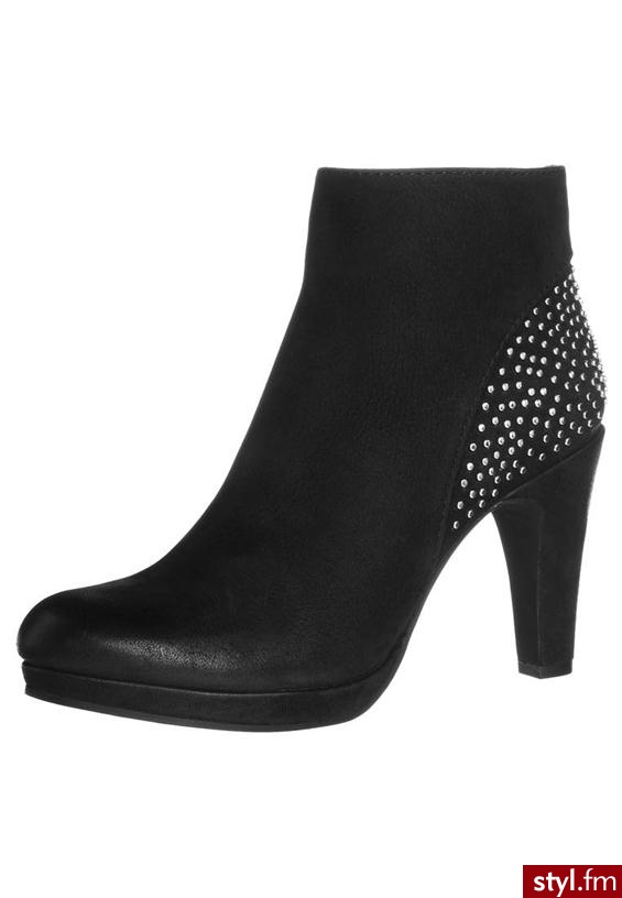 SPM TAAG Botki na obcasie czarny - Botki Buty Moda