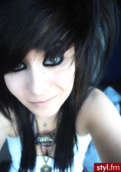 EMO Alternatywne Średnie Fryzury