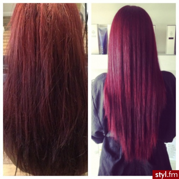 Kolorowe Rozpuszczone Proste Na co dzień Długie Fryzury