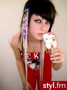 EMO Alternatywne Średnie Fryzury