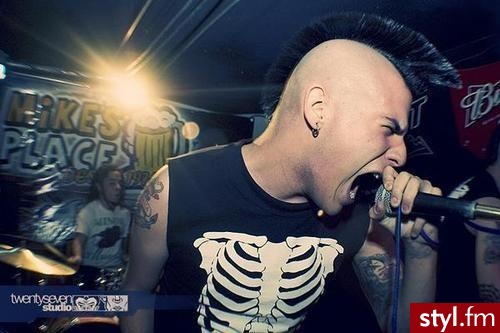Czarne Punk Rock Alternatywne Krótkie Męskie Fryzury