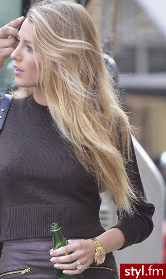 Blond Rozpuszczone Proste Na co dzień Długie Fryzury
