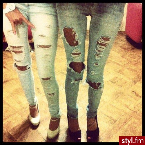 Jeansy Spodnie Moda