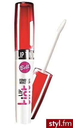 BELL Permanent Make-Up Lip Tint, Błyszczyk trwale barwiący usta - efekt flamastra, 5,5g - Dzienne Makijaże