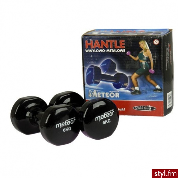 Meteor Hantle Winylowo-Metalowe 2 X 6 Kg - Bransoletki Biżuteria Moda