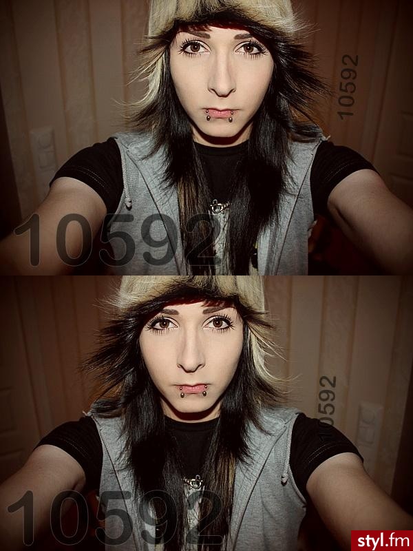 EMO Alternatywne Średnie Fryzury