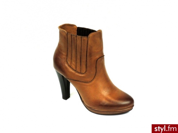 A.J.F. Botki na obcasie 3830088D - Botki Buty Moda