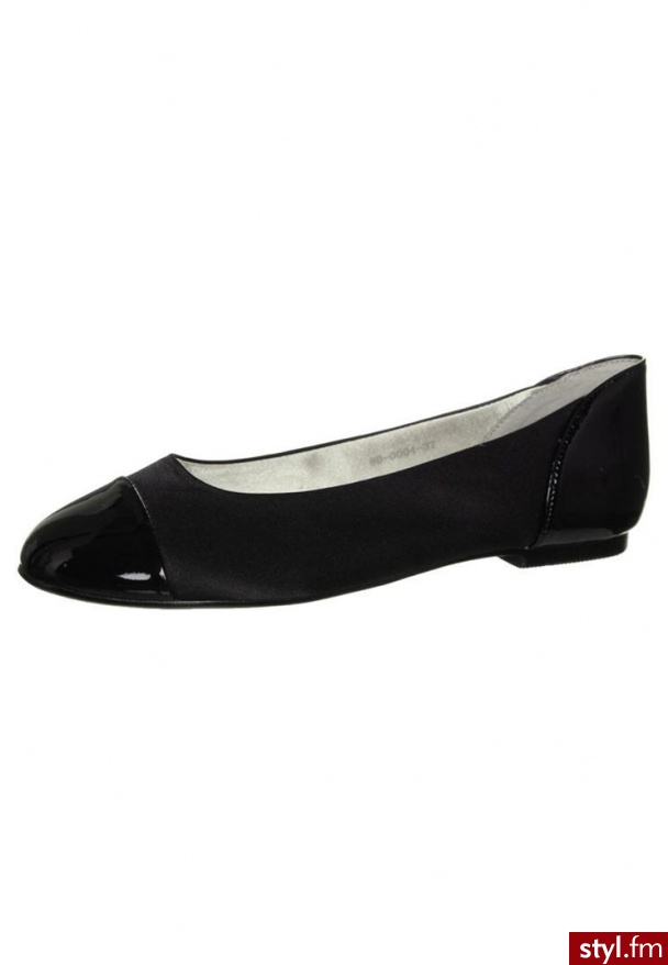 Ballerina Closet LIQUORICE DROPS Baleriny czarny (80-0004) - Balerinki Buty Moda
