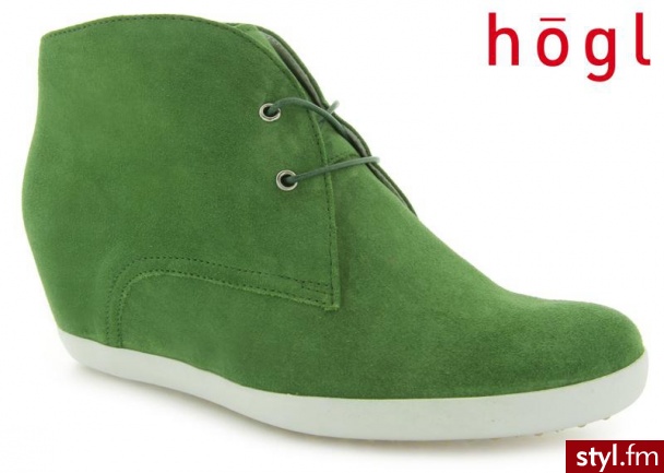 Hogl 4212 Casualvelour-Leder Green - Koturny Buty Moda