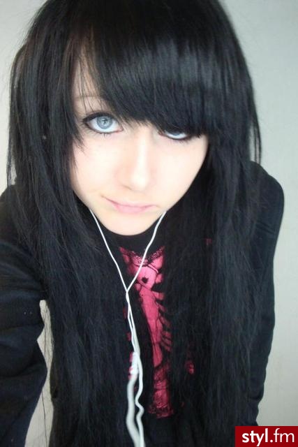 EMO Alternatywne Średnie Fryzury