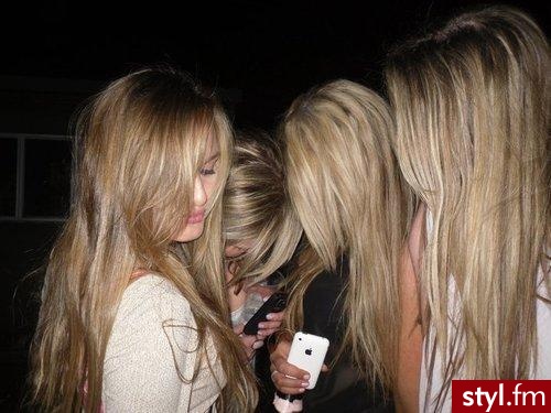 Blond Rozpuszczone Proste Na co dzień Długie Fryzury