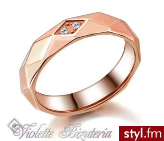 Violette Bizuteria Pierścionek pozłacany Stal Szlachetna nr.kat 3744 - Pierścionki Biżuteria Moda