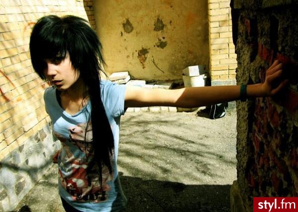EMO Alternatywne Średnie Fryzury