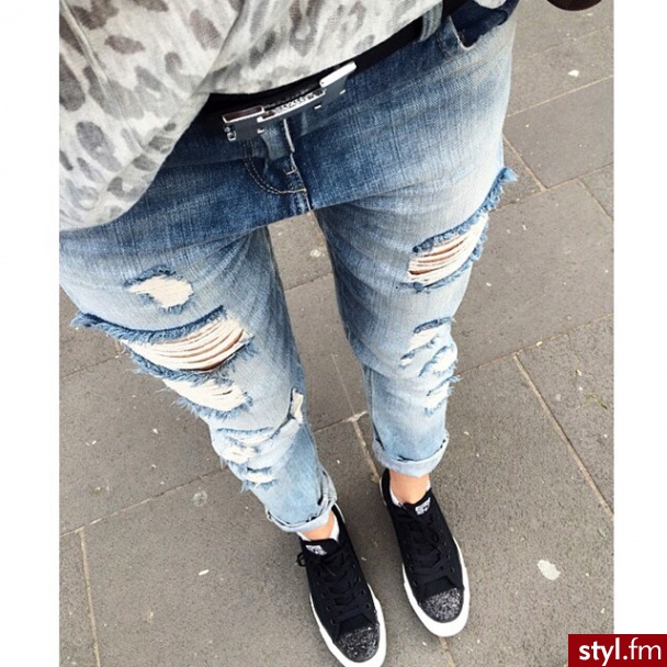 Jeansy Spodnie Moda