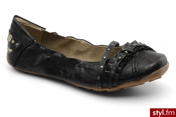 Mustang shoes Balerinki Soualaf (Czarny) - Balerinki Buty Moda