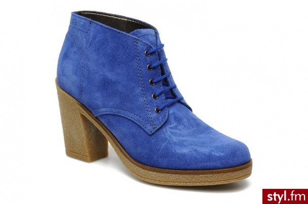 Esprit PÓŁBUTY I BOTKI MARIELLA LU BOOTIE BY ESPRIT (Niebieski) - Botki Buty Moda