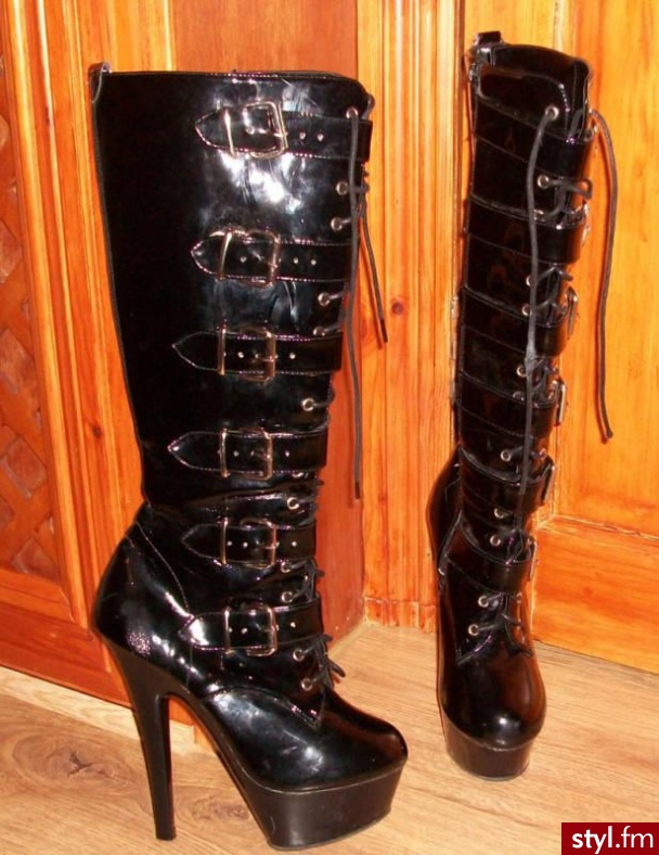 Obcas ok. 15 cm. - Pozostałe Buty Moda
