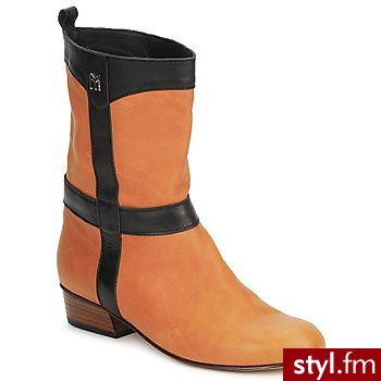 MySuelly Buty VICTORIA Brown / Black - Kozaki Buty Moda