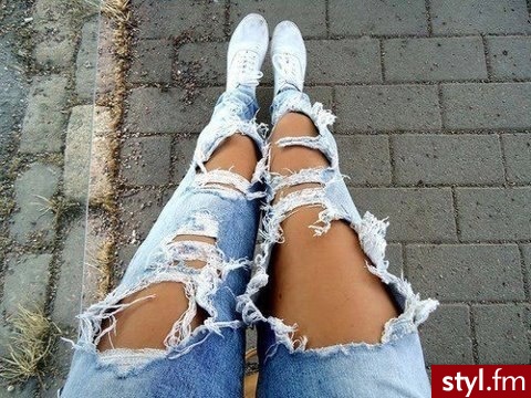 Jeansy Spodnie Moda