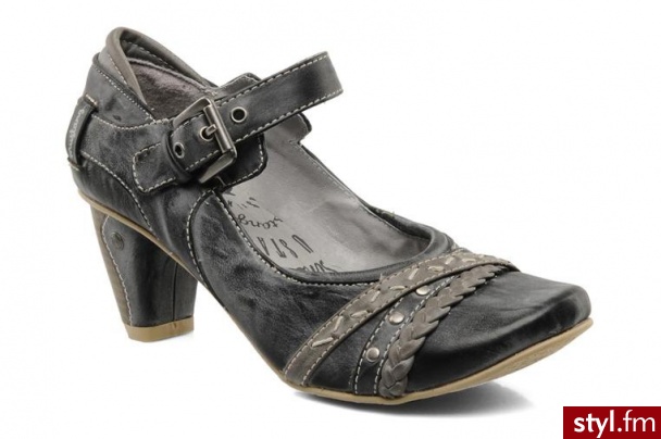 Mustang shoes CZÓŁENKA G2 TOILE W BY (Szary) - Czółenka Buty Moda