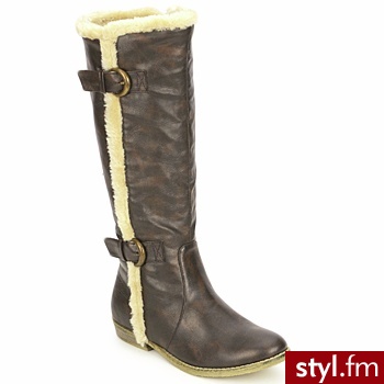 StylistClick BUTY PAULA Brown - Kozaki Buty Moda