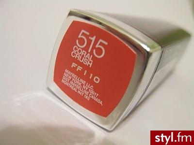 Maybelline Sensational Coral Crush (515) - Dzienne Makijaże