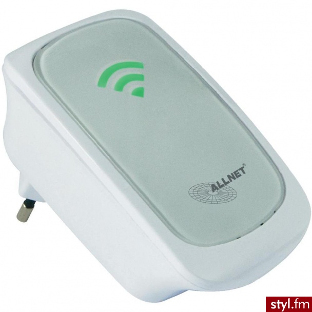 ALLNET REPEATER WI-FI , 2,4 GHZ, 300 MB/S, 1 X RJ45 LAN (ALL0237R) - Bransoletki Biżuteria Moda
