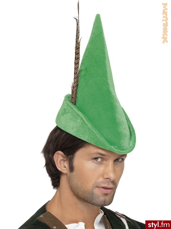 Czapka ROBIN HOOD z piórkiem - Nakrycia głowy Dodatki Moda