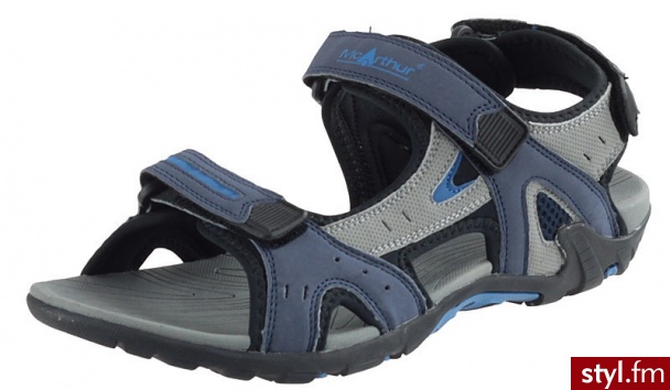 McArthur Sandały S13-M-SP-05 Granatowe - Sandały Buty Moda