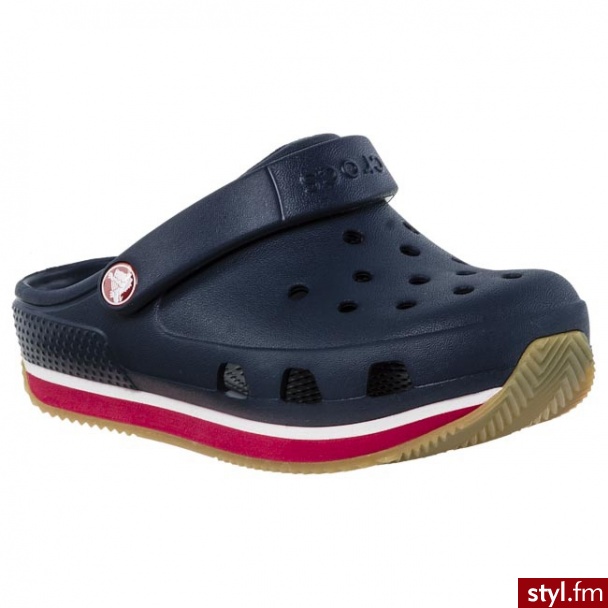 Crocs Klapki Retro Clog Kids Navy/Red - Klapki Buty Moda