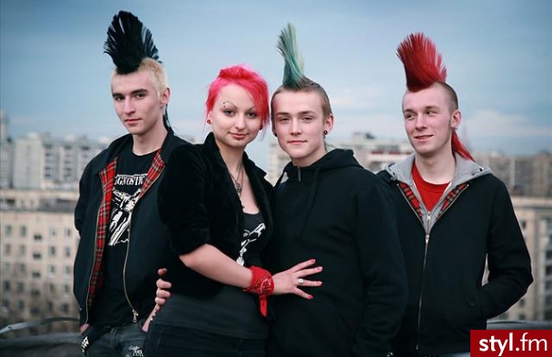 Punk Rock Alternatywne Średnie Fryzury