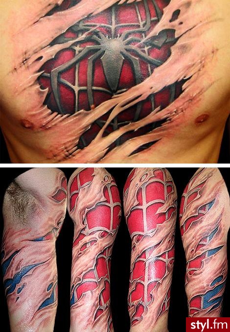 Spider Man - Tatuaże