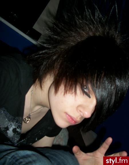 EMO Alternatywne Średnie Fryzury