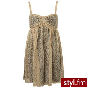 Cream Lace Babydoll Dress - Polyvore. Pobrano ze strony: http://www.polyvore.com/cream_lace_babydoll_dress/thing?id=12603025 - Pozostałe Ciuchy Moda
