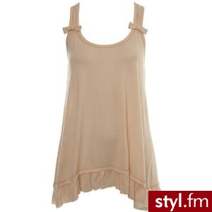 Nude Bow Detail Vest Top - Polyvore. Pobrano ze strony: http://www.polyvore.com/nude_bow_detail_vest_top/thing?id=15637260 - Pozostałe Ciuchy Moda