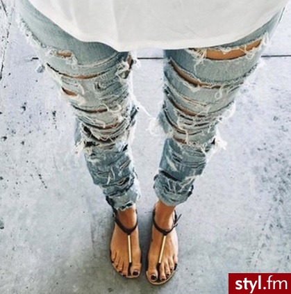 Jeansy Spodnie Moda