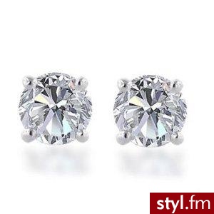 Amazon.com: 14k Gold, Round, Diamond Stud Earrings (1/4 cttw, I-J Color, I1-I2 Clarity): Jewelry. Pobrano ze strony: http://www.amazon.com/White-Diamond-Earrings-I1-I-2-Clarity/dp/B000F4BZMS%3FSubscriptionId%3D1MQJCQXEVKVW34M2GZ82%26tag%3Dutvee-20%26linkC - Pozostałe Dodatki Moda