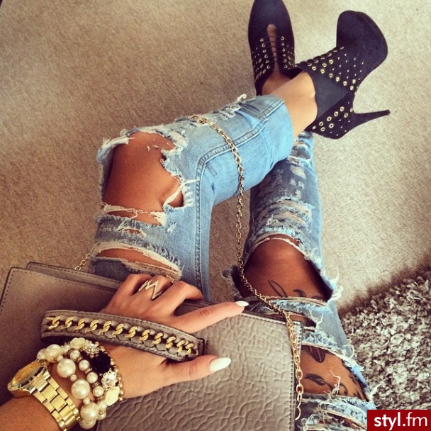 Jeansy Spodnie Moda