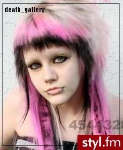 EMO Alternatywne Średnie Fryzury